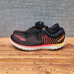 Brooks Pure Flow 6 Running Shoes Womens Sz 9.5 Black/Yellow/Orange